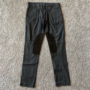 Dolce & Gabbana brown jeans with suede embellishments; never worn.